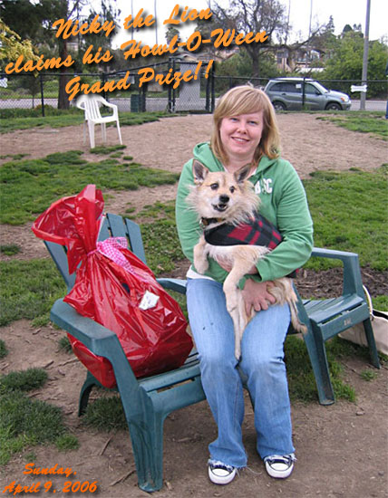 Nicky claims his prize!!